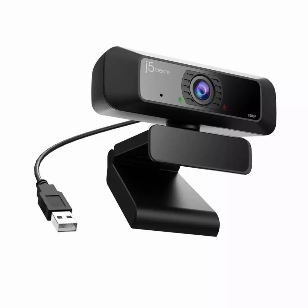 Уеб камера j5create JVCU100, HD, микрофон, USB, 360&deg; Rotation, Черен