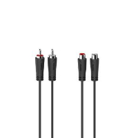 Удължителен аудио кабел HAMA  2 x Чинч мъжко -2 x Чинч женско, 1.5 м