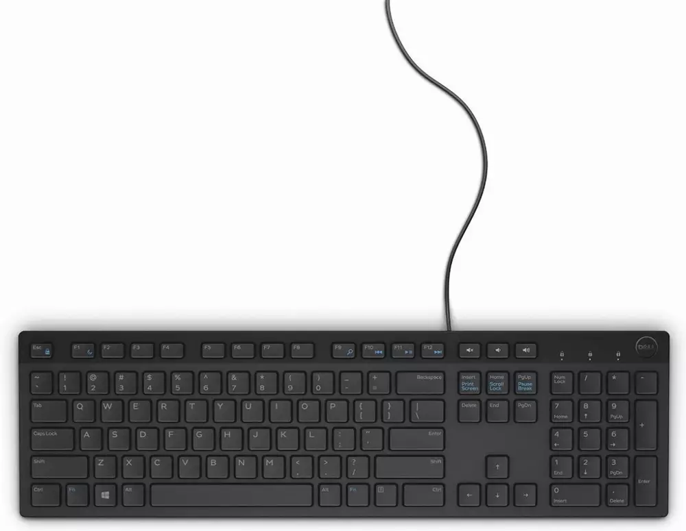 Клавиатура  Dell KB216 Multimedia, US International (QWERTY), Black