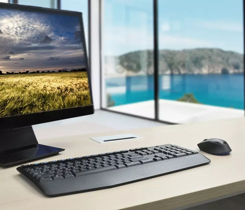 Комплект безжична клавиатура с мишка LOGITECH MK345 - US - INTNL 
