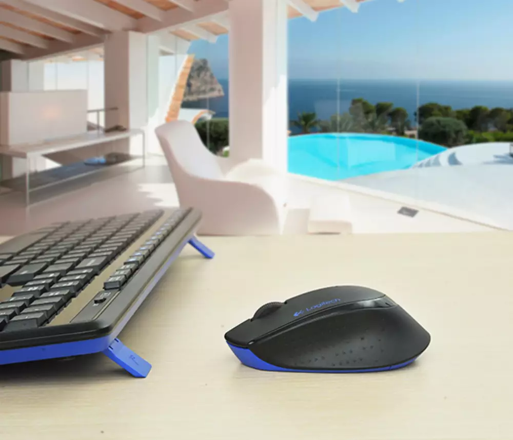 Комплект безжична клавиатура с мишка LOGITECH MK345 - US - INTNL 