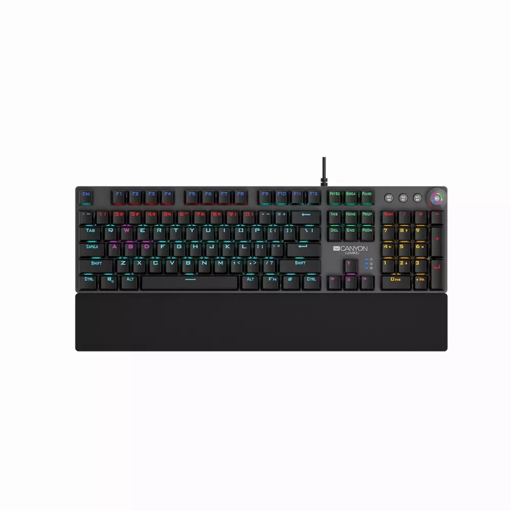 Геймърска клавиатура CANYON Nightfall CND-SKB7-US Wired Mechanical Gaming Keyboard