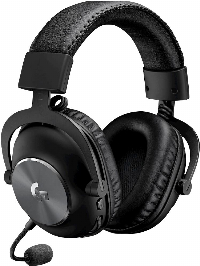 Безжични геймърски слушалки Logitech PRO X LIGHTSPEED Black - 981-000907