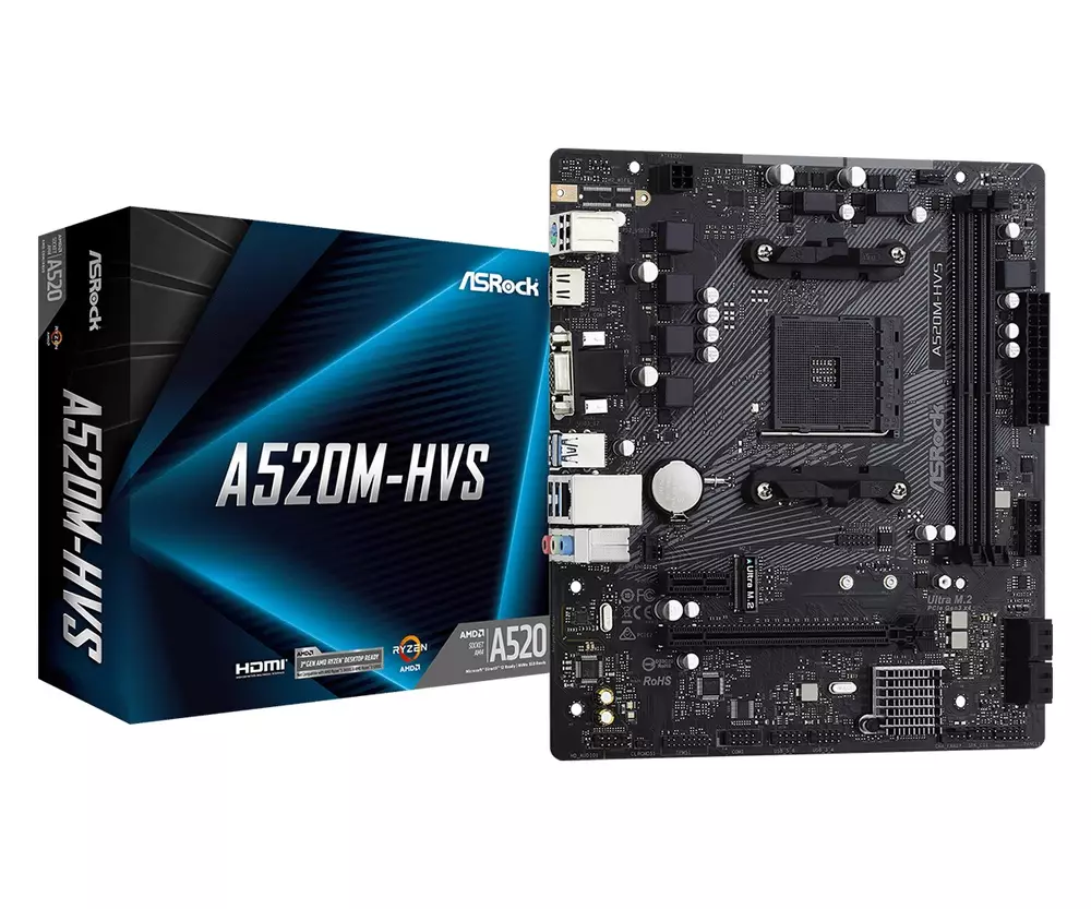Дънна платка Asrock A520M-HVS 