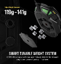 Геймърска мишка CORSAIR NIGHTSWORD RGB Tunable FPS/MOBA - CH-9306011-EU