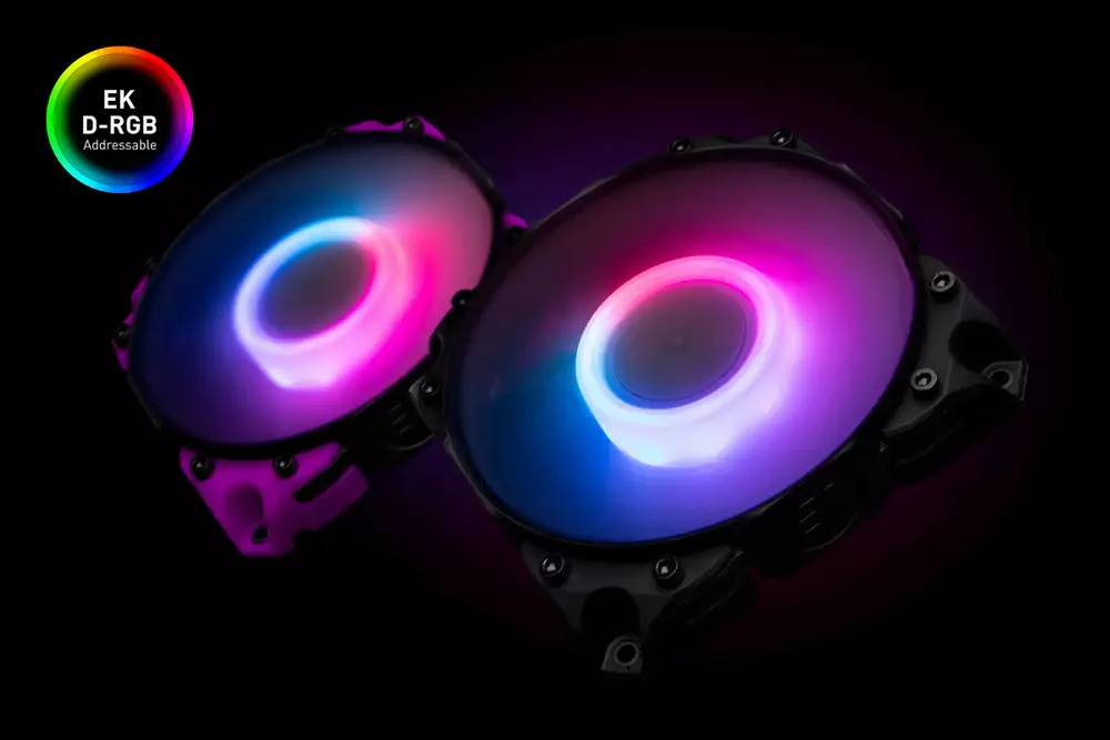 Употребяван вентилатор EK-Vardar X3M 120ER D-RGB 120мм High-Static Pressure Black