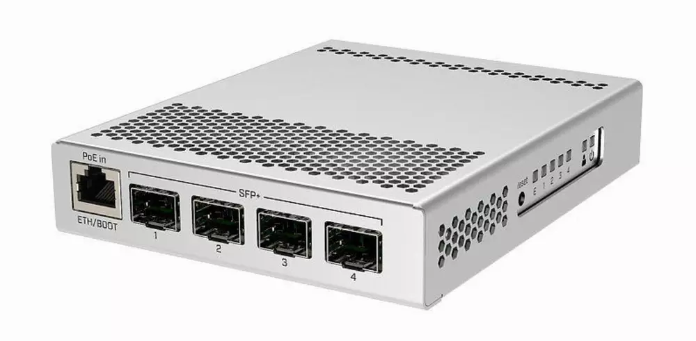 Суич Mikrotik CRS305-1G-4S+IN, 1xGigabit LAN, 4xSFP+ cages