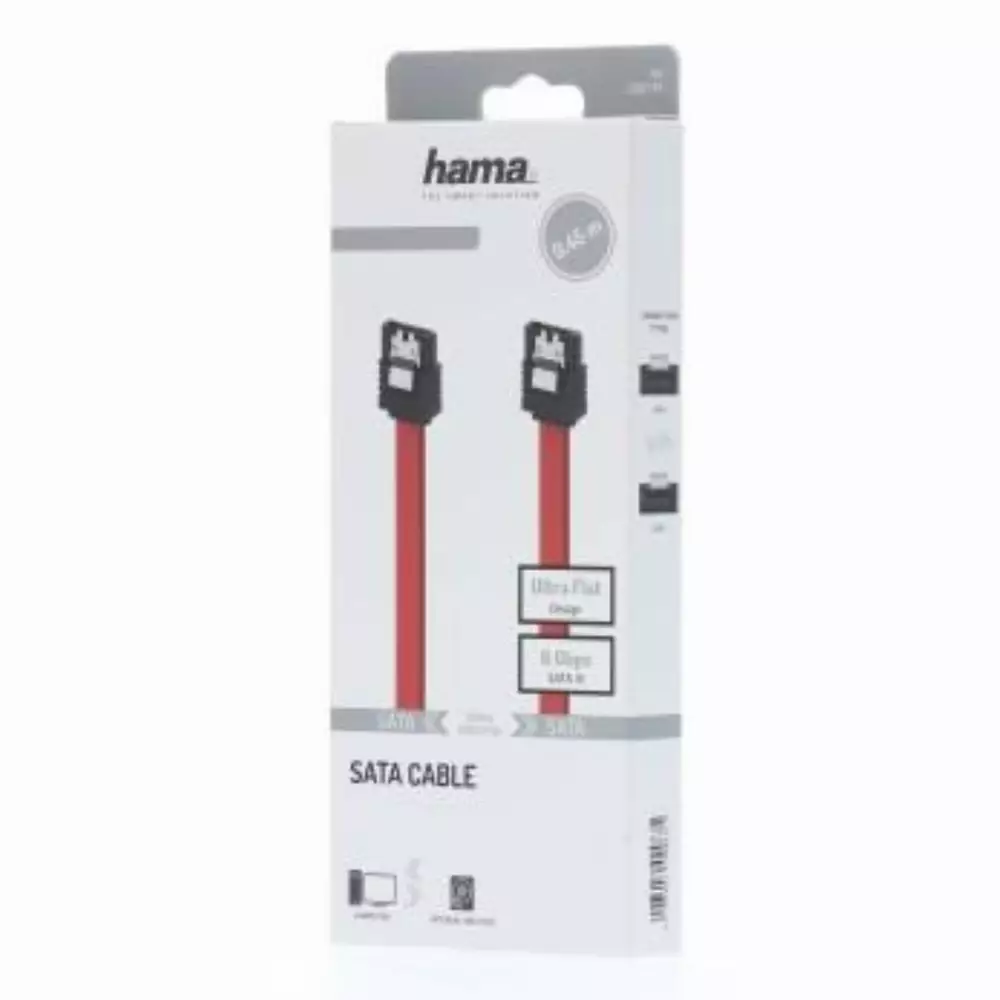 Интерфейсен кабел SATA III HAMA,6Gbit/s, 0.45 m