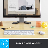 Комплект клавиатура и мишка Logitech MK470 Slim Wireless Combo White