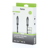 Оптичен аудио кабел HAMA ODT plug (Toslink), метал, 3 м