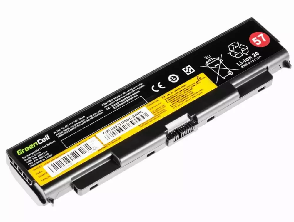 Батерия  за лаптоп  Lenovo ThinkPad T440P T540P W540 W541 L440 L540 / 11,1V 4400mAh   GREEN CELL