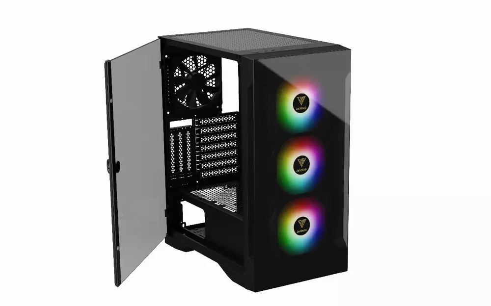 Кутия Gamdias TALOS E2 Elite aRGB Tempered Glass - GAMDIAS-TALOS-E2-ELITE