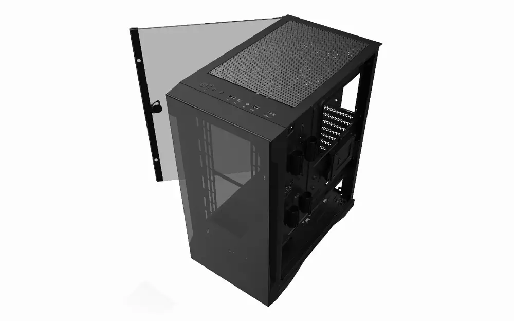 Кутия Gamdias TALOS E2 Elite aRGB Tempered Glass - GAMDIAS-TALOS-E2-ELITE