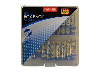 Алкални батерии MAXELL LR6 AA 10x10 бр / 100 бр. в PVC кутия