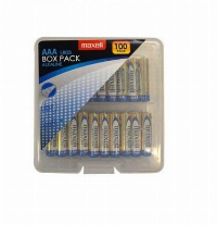 Алкални батерии MAXELL LR03 AAA 10x10 бр / 100 бр. в PVC кутия