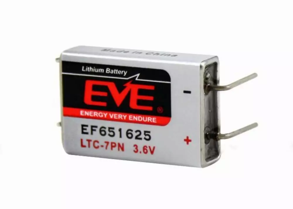 Литиево тионилхлоридна  батерия LTC-7PN  EP651625 industrial 3,6V  750mAh EVE BATTERY