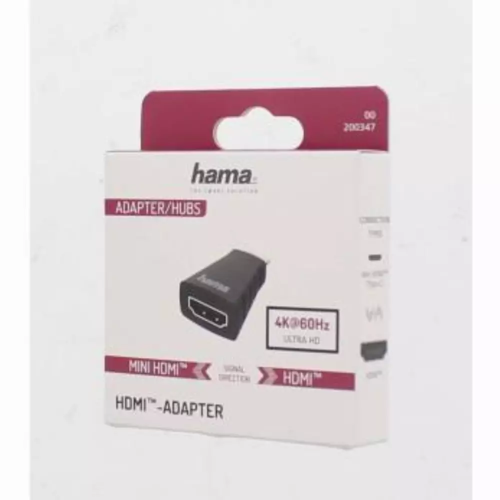 Адаптер HAMA HDMI женско- Mini-HDMI&trade; мъжко,Ultra-HD, 4K