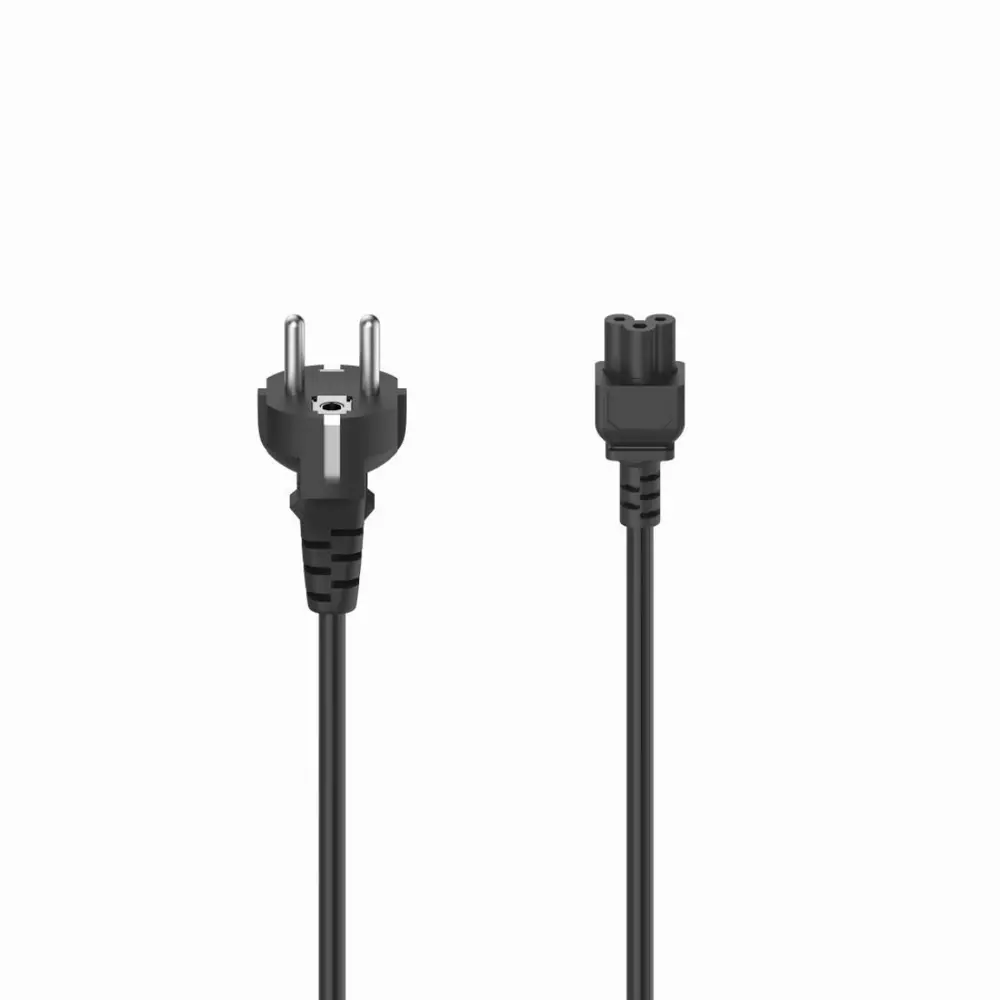 Захранващ кабел HAMA euro-plug- 3-pin женско, 2.5м, Черен
