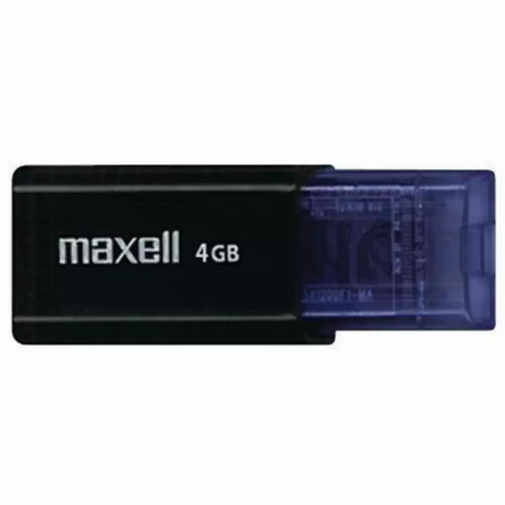 USB памет MAXELL FLIX, USB 2.0, 4GB, ЧЕРЕН