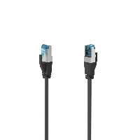 Мрежов кабел HAMA, CAT 6a, 10 Gbit/s, S/FTP, 5 m, Черен