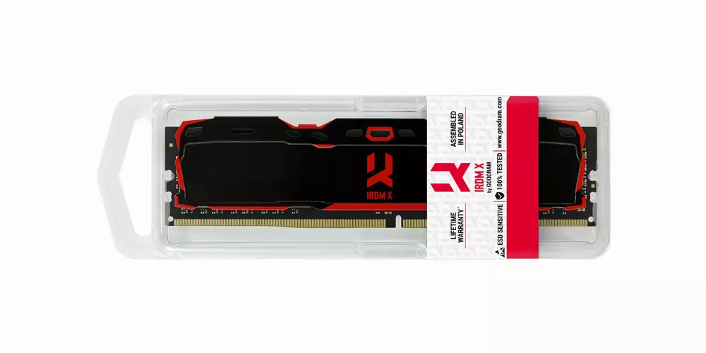 Памет GOODRAM IRDM X BLACK 8GB DDR4 3200MHz CL16