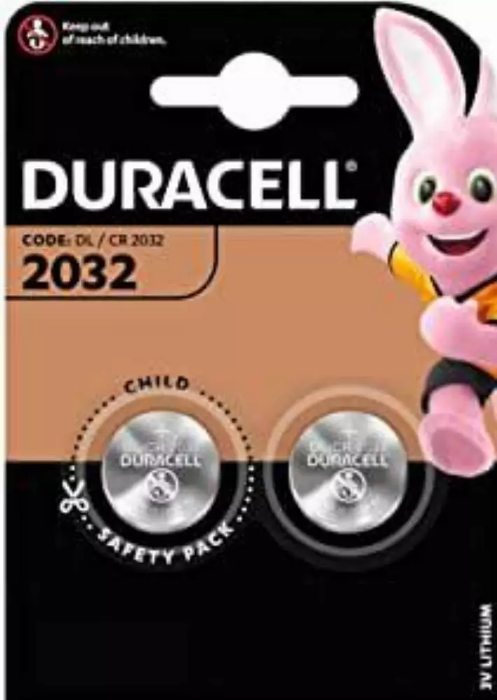 Бутонна батерия литиева GP CR2032 3V  2 бр. в блистер DURACELL