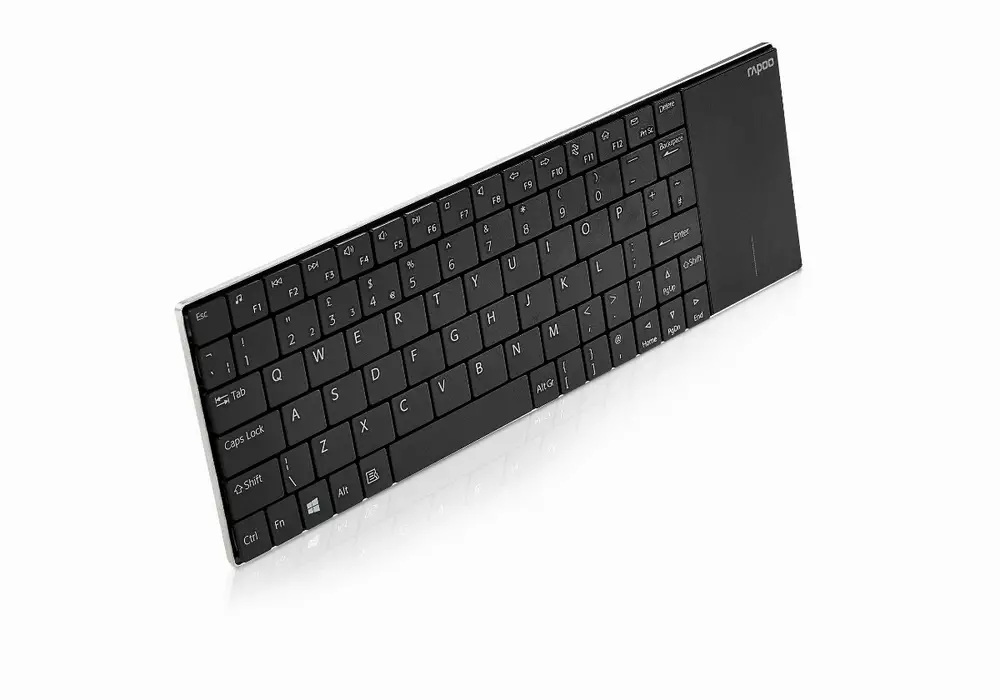 Безжична клавиатура RAPOO E2710, Мултимедийна, 2.4Ghz, Кирилизиране, Черен