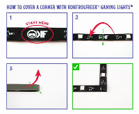 KontrolFreek Gaming Lights Kit - RGB лента USB (3.6m)