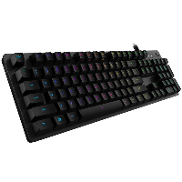 Геймърска механична клавиатура Logitech G512 Carbon LIGHTSYNC RGB (GX Brown) - 920-009352