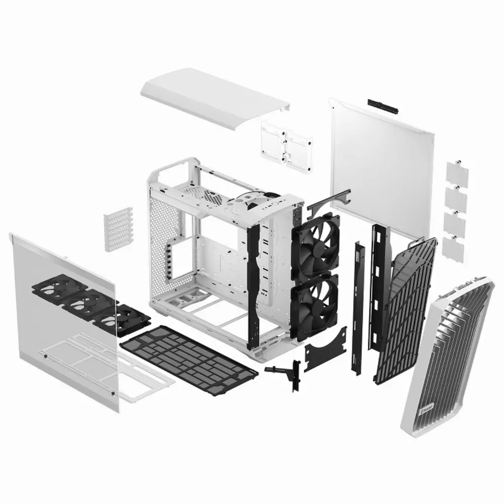Кутия Fractal Design Torrent White Tempered Glass Light