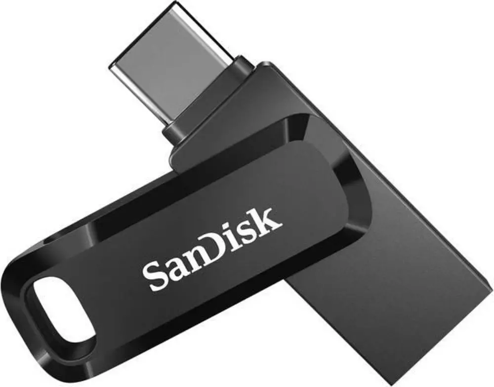 USB памет SanDisk Ultra Dual Drive Go, 128 GB, USB 3.2 1st Gen (USB 3.0), Черен
