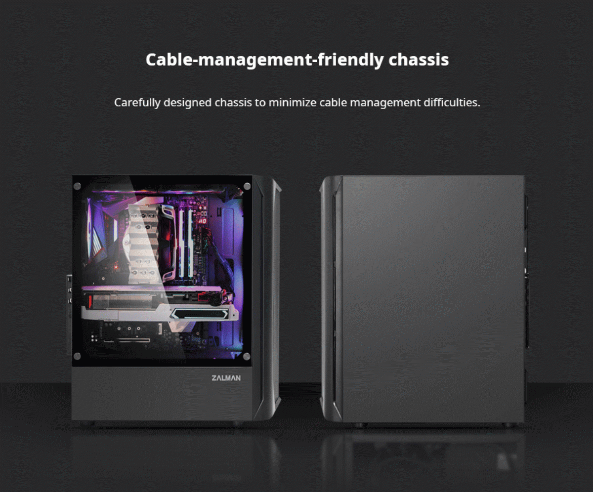 Кутия Zalman N4 RGB Tempered Glass Case ATX