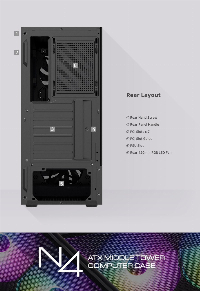 Кутия Zalman N4 RGB Tempered Glass Case ATX