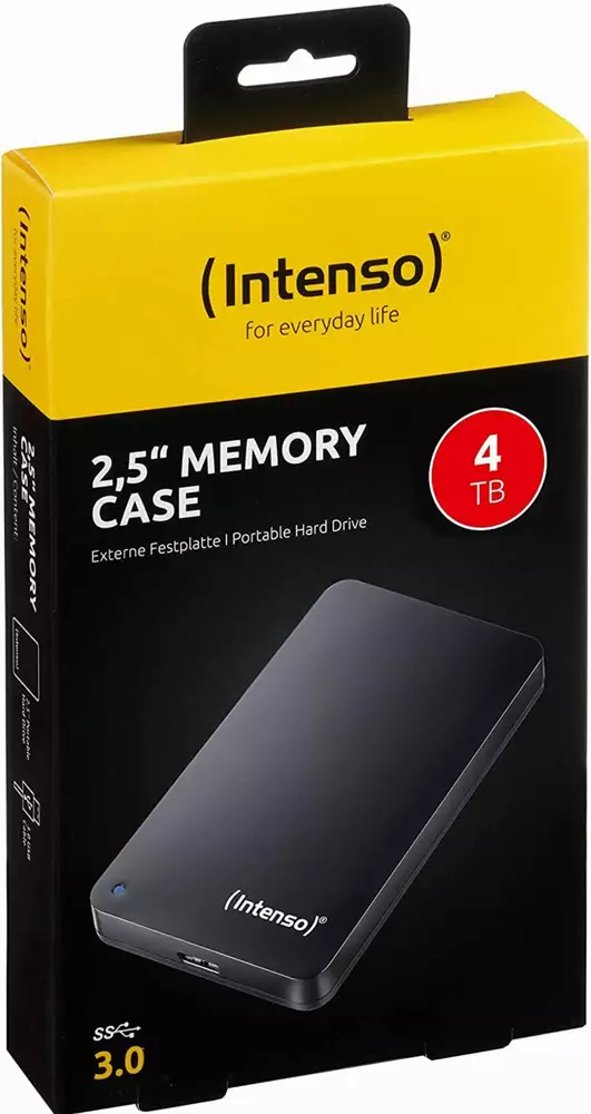Външен диск Intenso 4TB 2.5" USB 3.0 Black