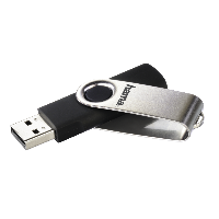 USB памет HAMA Rotate, 128GB, 10 MB/s, Черен