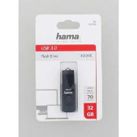 USB памет HAMA Rotate, 32GB, 70 MB/s, Петролно синьо