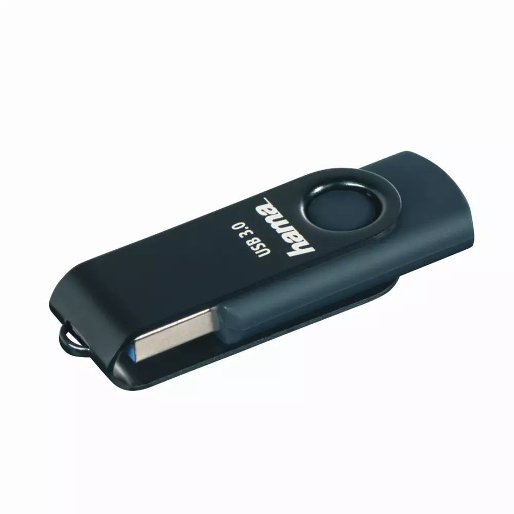 USB памет HAMA Rotate, 128GB, 90 MB/s, Петролно синьо