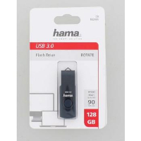 USB памет HAMA Rotate, 128GB, 90 MB/s, Петролно синьо