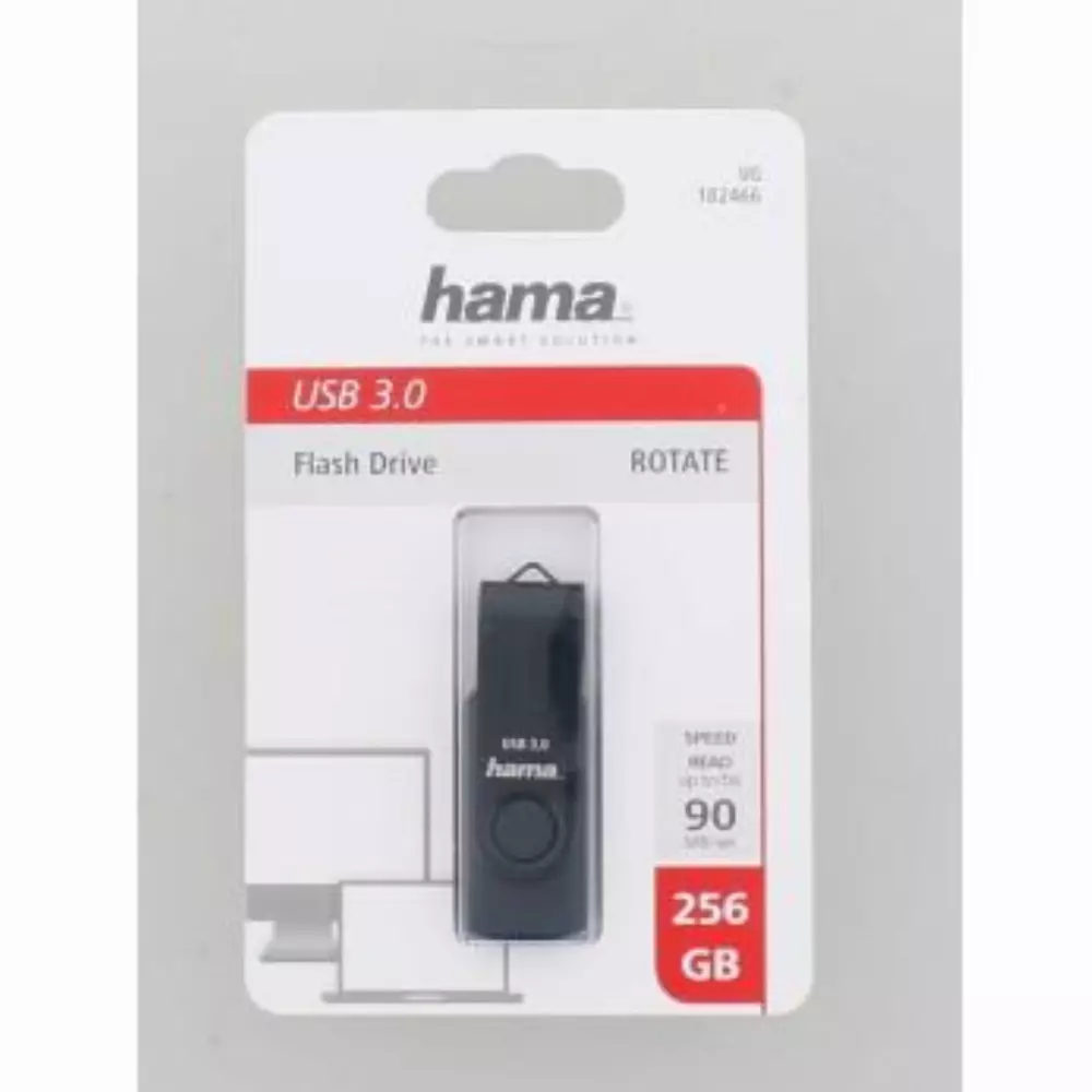 USB памет HAMA Rotate 256GB USB 3.0 Black