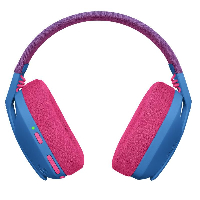 Геймърски безжични слушалки Logitech G435 Lightspeed Wireless, Микрофон, Син/Розов