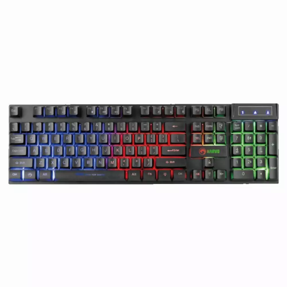 Marvo Геймърски комплект Gaming COMBO CM409 4-in-1 - Keyboard, Mouse, Headset, Mousepad - MARVO-CM409