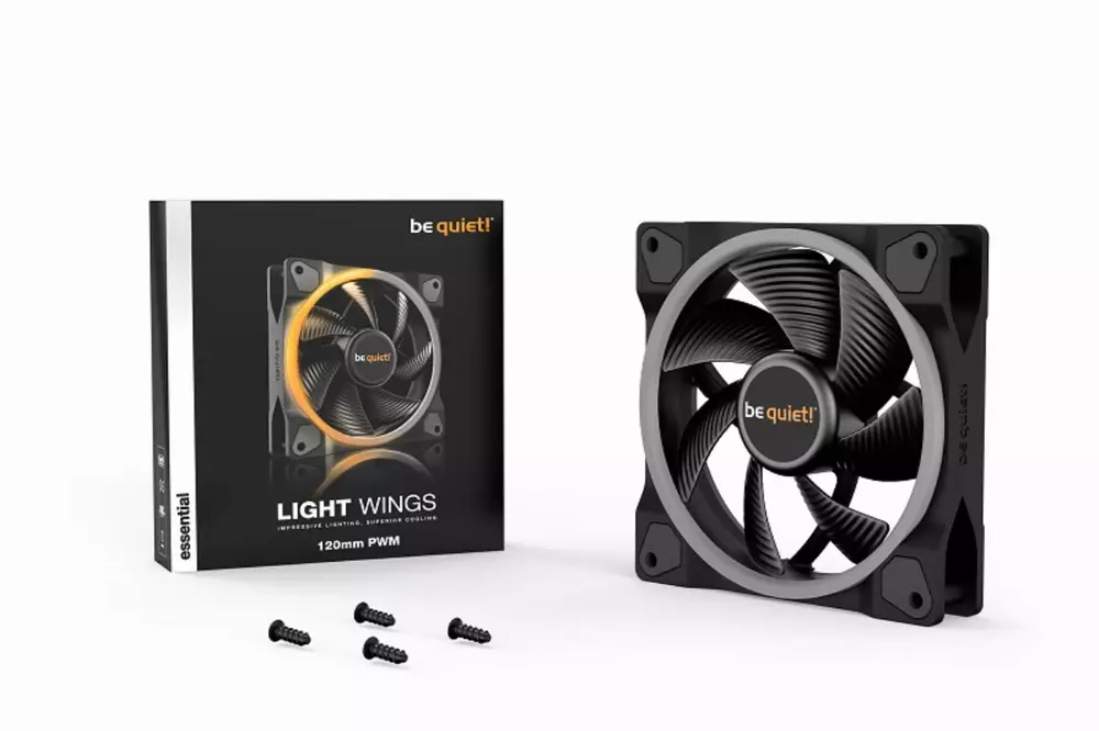 Вентилатор be quiet! LIGHT WINGS ARGB 120mm PWM 4-pin 1700RPM - BL072