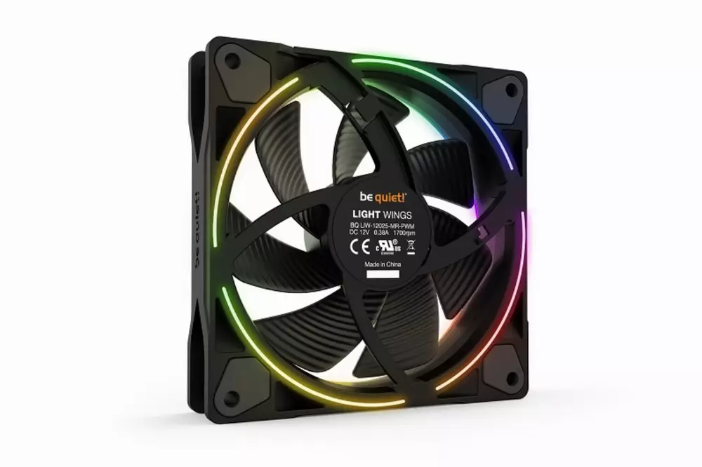 Вентилатор be quiet! LIGHT WINGS ARGB 120mm PWM 4-pin 1700RPM - BL072