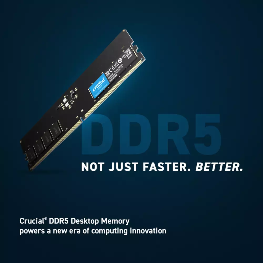 Памет Crucial 16GB DDR5 4800MHz - CT16G48C40U5