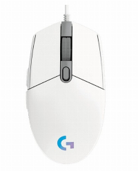 Геймърска мишка Logitech G102 Lightsync бяла - 910-005824