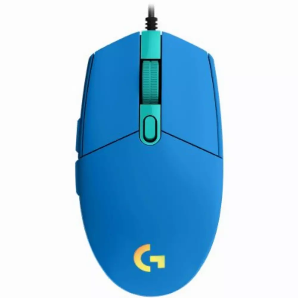 Геймърска мишка Logitech G102 Lightsync синя - 910-005801