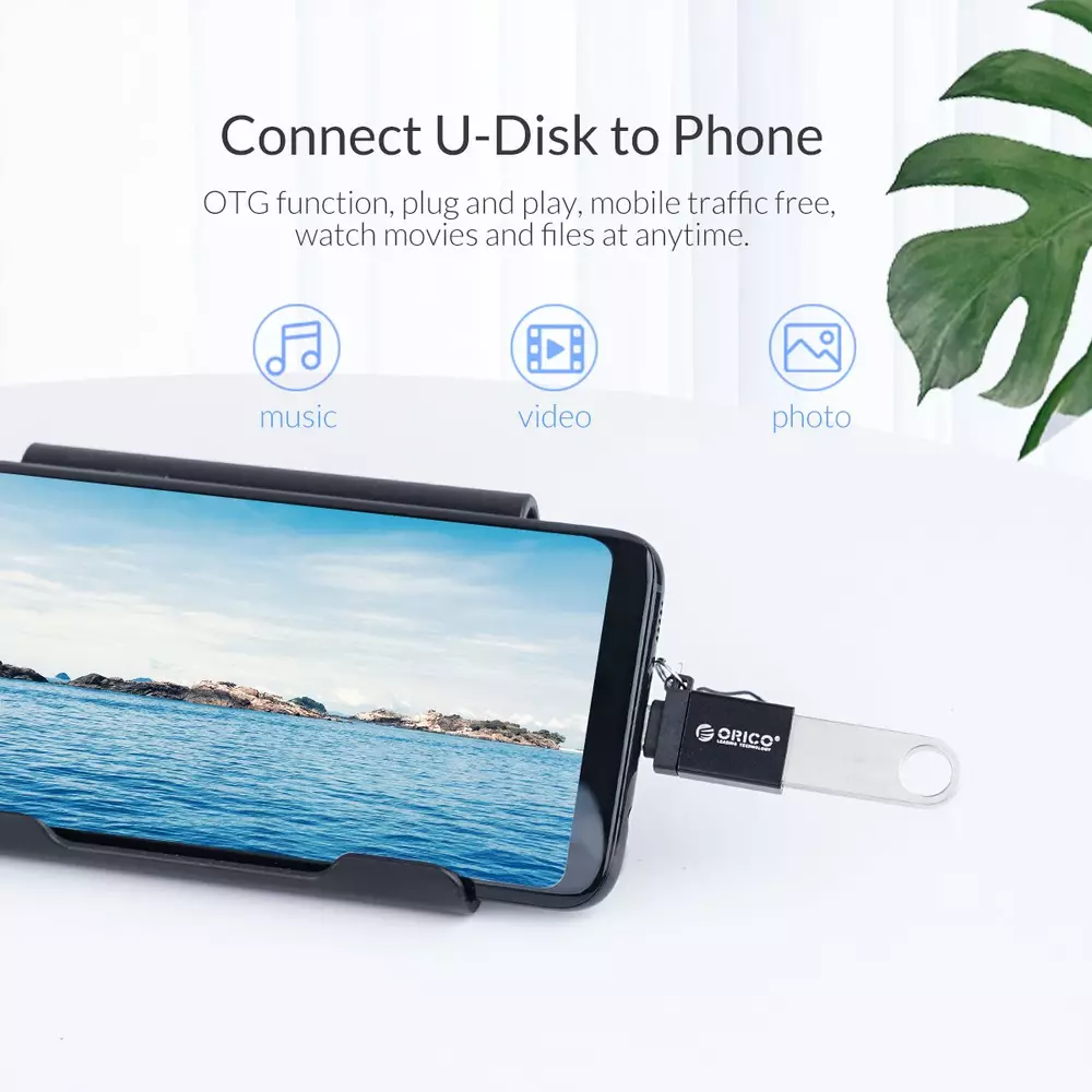 Orico Адаптер Adapter OTG USB3.0 AF to Type-C - CBT-UT01-BK