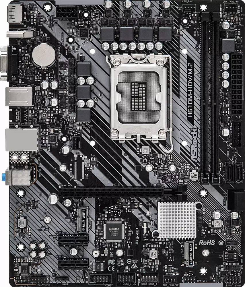 Дънна платка ASRock H610M-HDV/M.2 LGA1700 DDR4