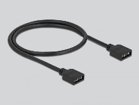 RGB хъб Delock 64128, 10 портов ARGB LEDs, Черен