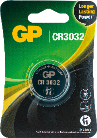 Литиева бутонна батерия GP  CR-3032 3V  1 бр. в блистер /цена за 1 бр./
